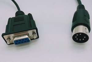 D-Sub 9 Pin DB 9 Buchse zu Mini Din 8 Pin Stecker Konverter kabel S232 Plc Programmierung Verlängerung datum PVC-Kabel - Product Image 2