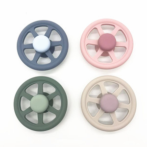 Bánh lái thiết kế Silicone Fidget xoay cảm giác tắm đồ chơi với cốc hút, bàn xoay spinner trẻ em đi chơi đồ chơi - Product Image 1
