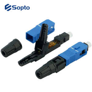 Sopto SC ตัวเชื่อมต่อแบบเร็ว SM MM Simplex UPC ชนิด APC ใช้ง่ายขั้วต่อไฟเบอร์ออปติกแบบทนทาน - Product Image 5