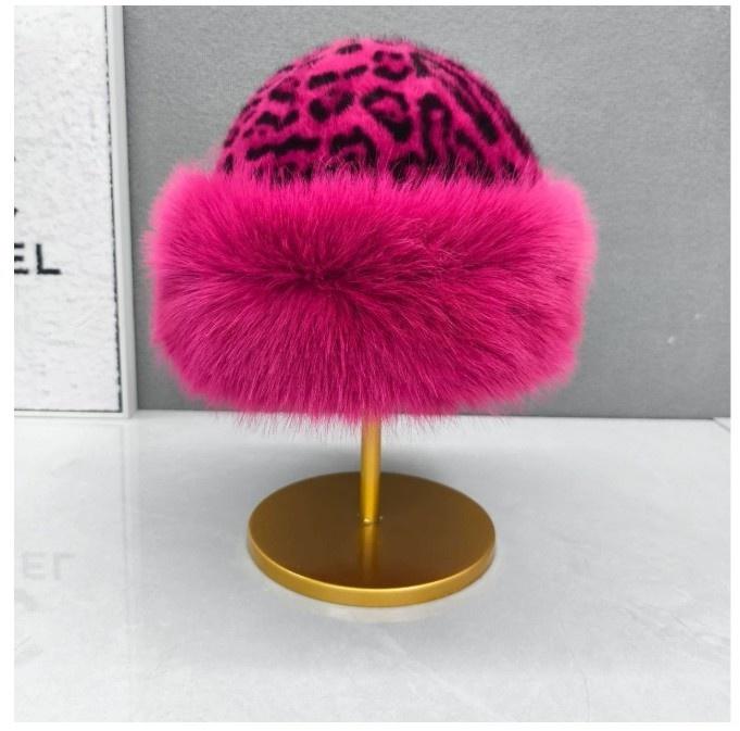 พิมพ์ลายเสือดาวสีน้ำตาลแดง