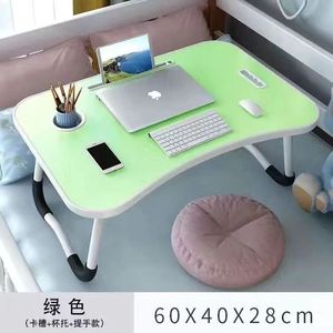Mesa de comedor plegable moderna, escritorio de ordenador de oficina en casa de madera para cama, mesa de cama plegable para ordenador portátil para estudio, mesa de estudio, escritorio de regazo - Product Image 3