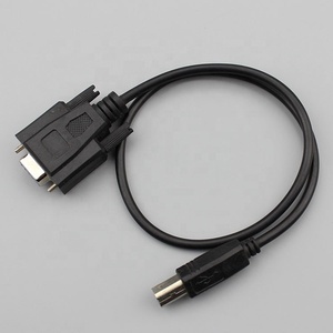 <strong>USB</strong> Type B Male <strong>to</strong> DB9 Female RS232 Serial Printer Cable with PVC Jacket &amp; Foil Shielding for Scanner - Product Image 2