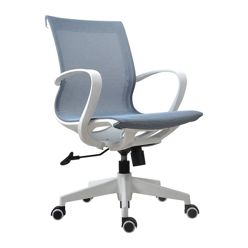 Preço baixo Comprar móveis de escritório de design moderno cadeiras giratórias ergonômicas de tecido para computador de malha completa