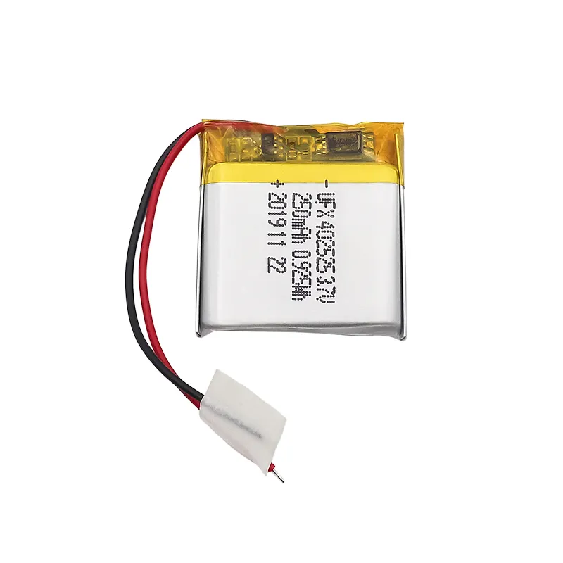 UFX 402525 250mAh 3.7V batteria ricaricabile più piccola