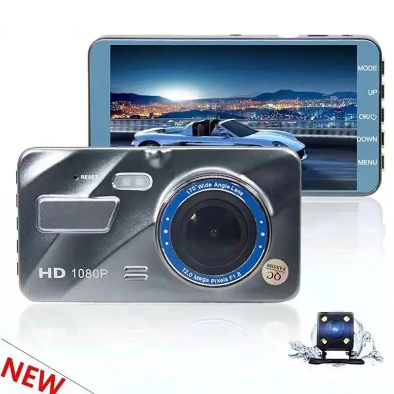 Camera Hành Trình DVR Cho Xe Hơi Mới Nhất 2021 Camera Hành Trình GPS Camera Hành Trình DVR Điều Hướng Ống Kính Kép Máy Quay Video Xem Rộng 170 Góc