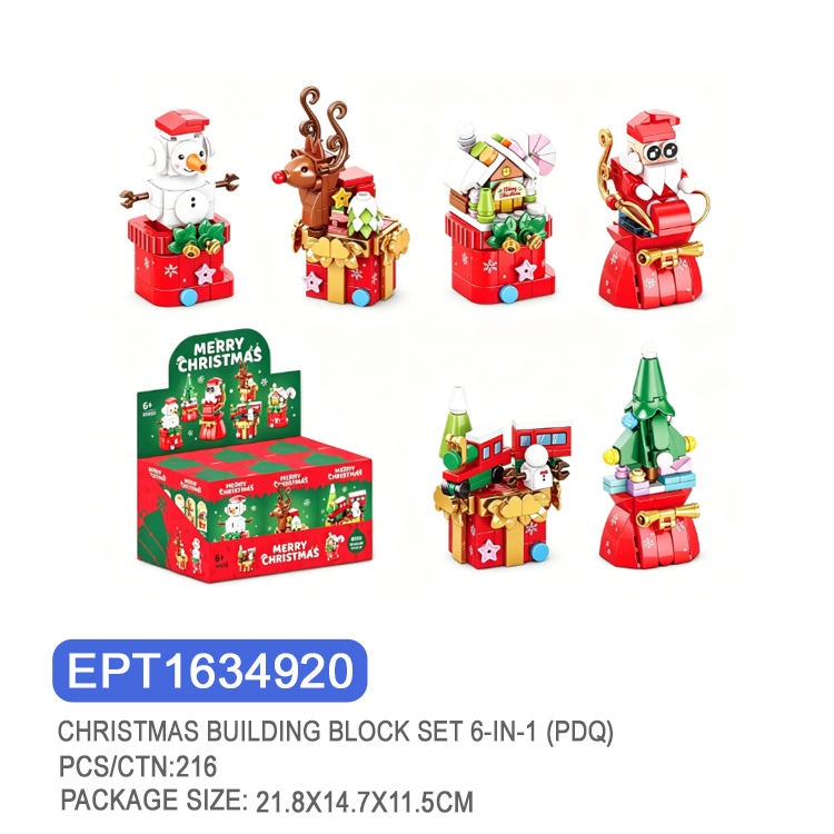 EPT1634920 Christmas Building Block Set 6-in-1 (PDQ)