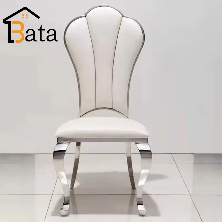 Cadeira de jantar estofada luxuosa profissional Cadeira de jantar macia e confortável Cadeiras de banquete de hotel em couro