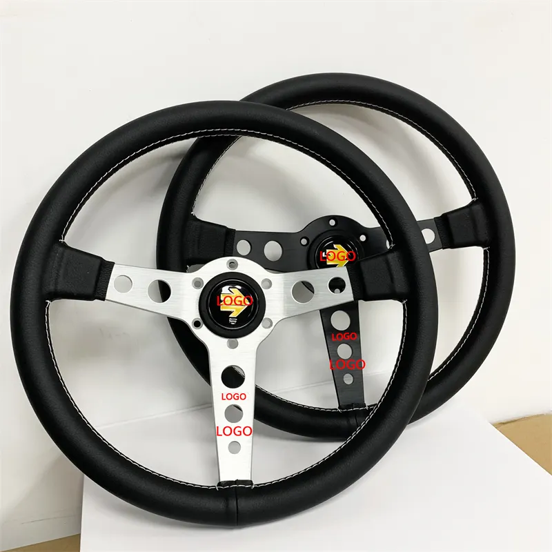 Tiypeor volante 350MM steering wheel Microfiber Leather sport drifting steering wheel manufacture