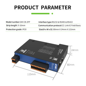 Protocol Gateway CC-Link IE Field Basic to RS485/RS232/RS422 Free Port Protocol Converter Module Data Converter