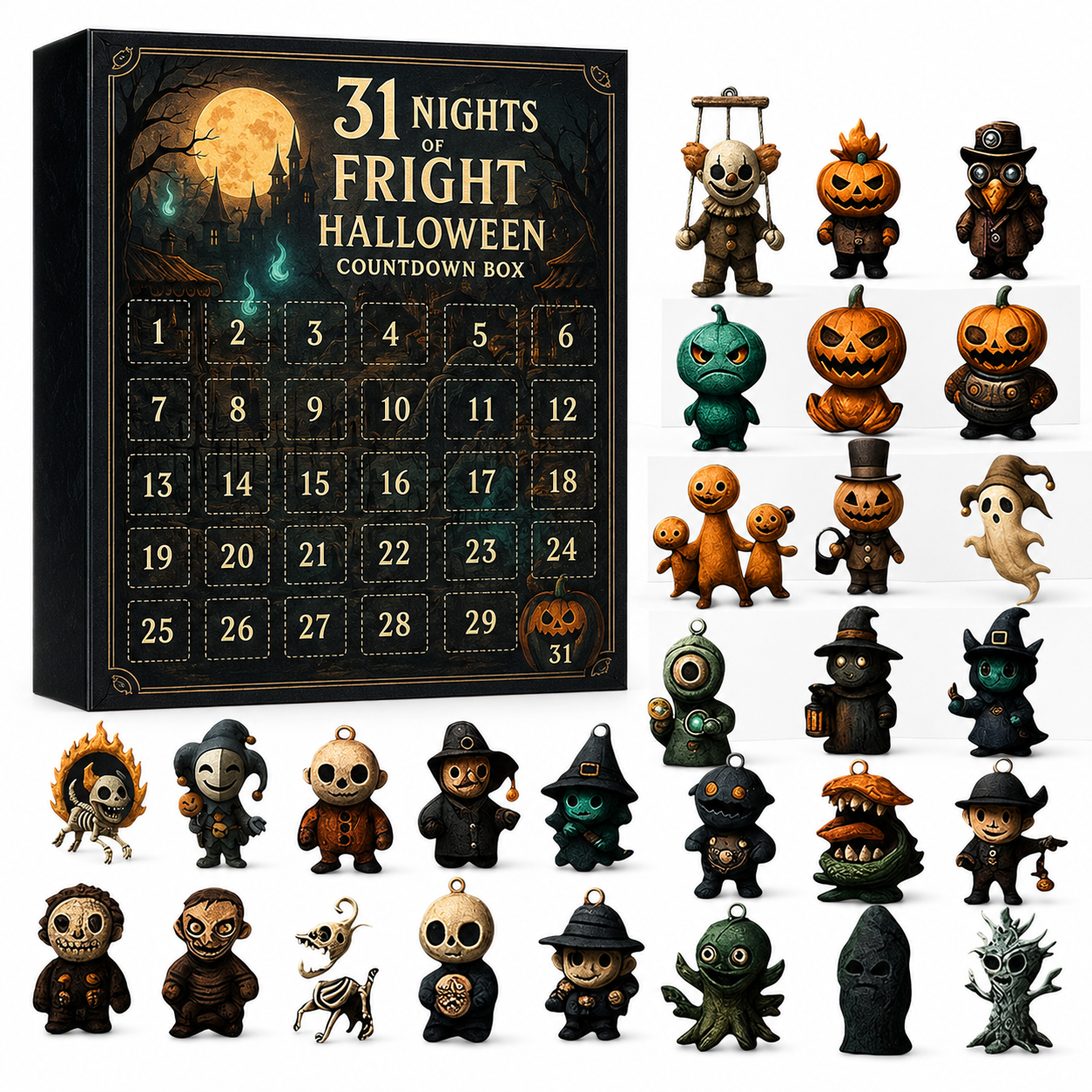 Caja sorpresa de terror: 31 noches de miedo.