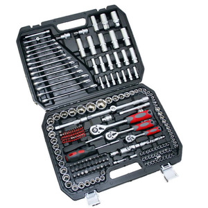 Custom Black 215 Pc <strong>1</strong>/2&quot; <strong>1</strong>/4&quot; 3/8&quot; Workshop Socket Set Screwdriver Bit Torx Rachet Driver Tool <strong>Kit</strong> - Product Image 2