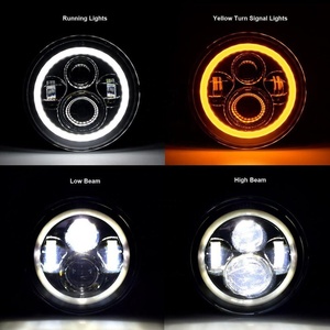 ランドローバーディフェンダーアクセサリー用7インチLedヘッドライトランドローバーディフェンダー110アクセサリー用HaloLedライト90パーツ