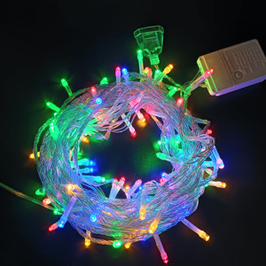 אספקת המפעל 220v חג המולד אור 100lled חוט שקוף 8 אור פונקציה עם מחבר 110v luz de navidad - Product Image 2