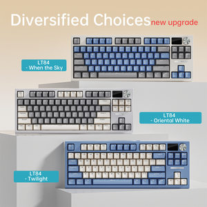 Teclado mecánico Bluetooth inalámbrico LT84 de tres modos 2,4G Teclado de juego de eje personalizado - Product Image 4