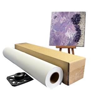 生态溶剂数码印花宽幅防水壁纸卷哑光纯棉照片帆布 - Product Image 1