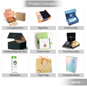免费样品定制标志矩形化妆品白色卡片纸包装盒艺术纸带箔冲压化妆品盒 - Product Image 4
