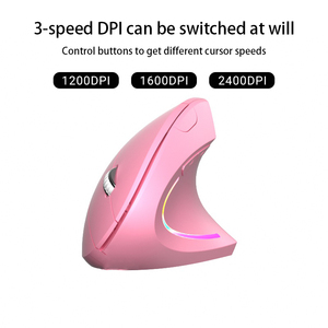Mouse di ingegneria ergonomica a doppia modalità 2.4G muta retroilluminata per Computer da gioco Bluetooth ricaricabile per uso verticale per ufficio - Product Image 3
