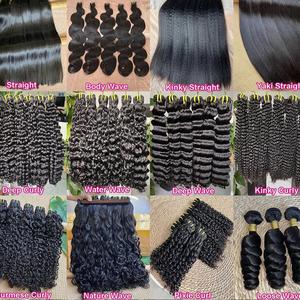 14Aミンクカンボジア骨ストレートバージンインドヘアエクステンションキューティクルアライメント未加工ベトナム人毛束