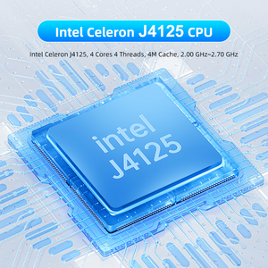 Intel Celeron J4125 4 Lan Quad Core Desktop Nano Mini PC RS232 4*USB X86 Portable Firewall Router Desktop Mini <strong>Computer</strong> - Product Image 2