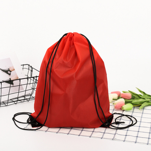 Profesional 210D Nylon Poliéster Draw String Sack Pack con Logo Designer Bolsas con cordón impermeables Mochila de cuerda personalizada - Product Image 4