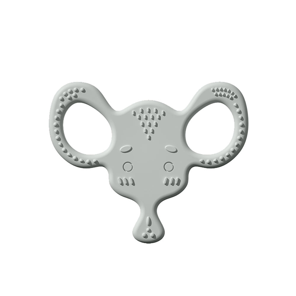 Anneau de dentition éléphant-gris