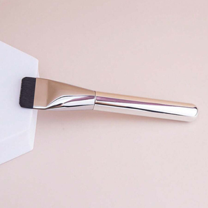 Gümüş makyaj yüz fırça vakıf Kabuki düz üst güzellik ürünleri kadınlar için sıvı fondöten fırça - Product Image 5