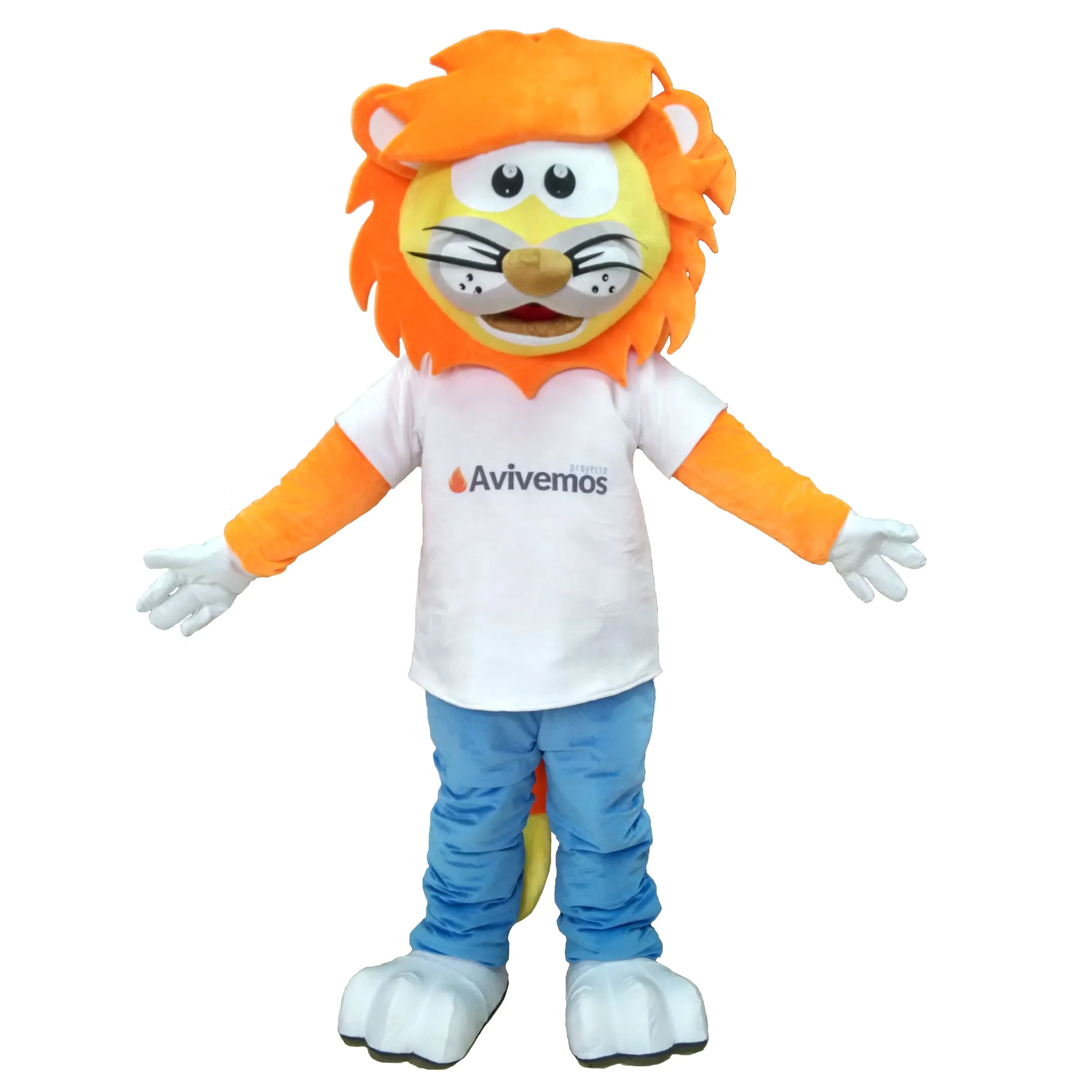 2019 China fabricación profesional felpa León personalizado mascota disfraces