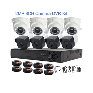 Indoor Outdoor Security <strong>2MP</strong> 8CH 8 Channel Analog CCTV Camera System with DVR <strong>XVR</strong> Recorder Night Vision HDD Data Storage - Product Image 1