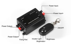 ESannシングルカラー8AワイヤレスRF433mhzリモートDC12V3キーライト調光器コントローラー - Product Image 2