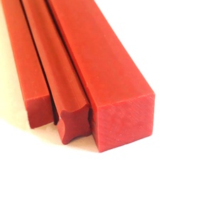 防撞耐高温矩形实心硅橡胶条 - Product Image 1