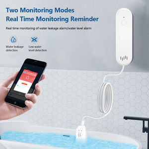 Tuya เครื่องตรวจจับสัญญาณเตือนด้วยน้ำและน้ำท่วมระบบ Wifi อัจฉริยะพร้อมการแจ้งเตือนแบตเตอรี่ต่ำที่ปลอดภัยในบ้าน - Product Image 3