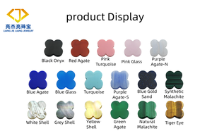 Fabrika toptan klasik dört yapraklı yonca şekli doğal kabuk disk sarı altın rengi anne inci kabuk - Product Image 5