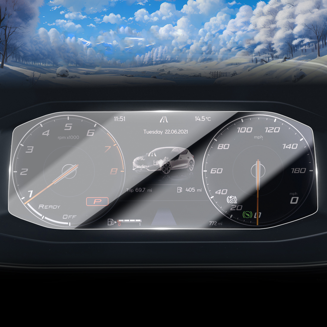 Pour 26 LEON PHEV tableau de bord anti-éblouissement