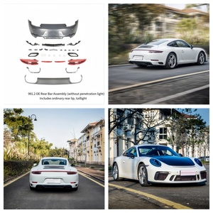 12-19ポルシェ991モデルランニングライトなしOEバンパーアセンブリに適しています通常のリアリップとリアライト - Product Image 1