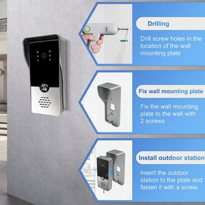 Factory Wholesale Smart <strong>Home</strong> Doorphone <strong>System</strong> Visual Doorbell Two Way Audio <strong>Intercom</strong> 7 Inch Screen Multi Waterproof Outdoor Cam - Product Image 4