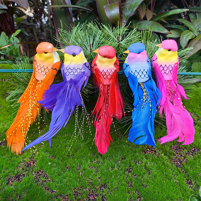 Oiseau doré de couleurs mélangées b-1 pack/12 pièces