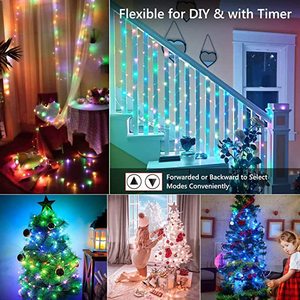 Navidad Color Cambio LED RGB Cadena de luces Navidad tuya WiFi LED Cadena de iluminación - Product Image 4