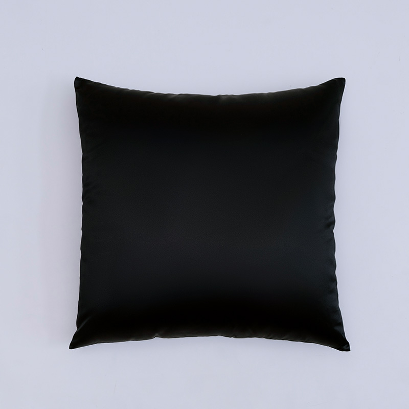 Coussin de dossier en soie noire 19 mommes