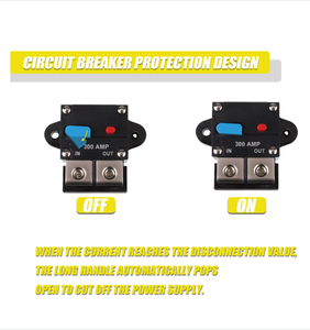 Disyuntor solar de CC de 300 amperios, interruptores de disyuntor de repuesto automotriz de 12V y reinicio manual de CC para coche marino - Product Image 4