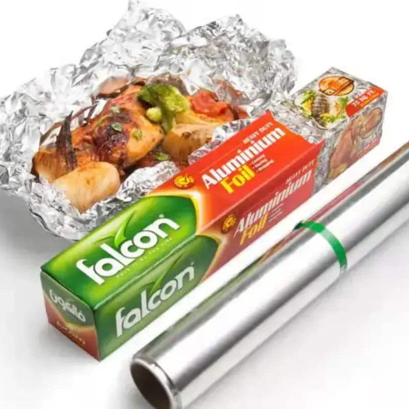 Customized food grade household Catering 8011 1100 1235 5005 Aluminum foil rolls for foods packaging Aluminum foil rolls