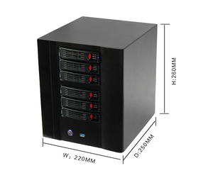 Caso del server nas HDD Hot Swap * 6 Bay di alta qualità del desktop per l'archiviazione dei dati tutto in un computer - Product Image 6