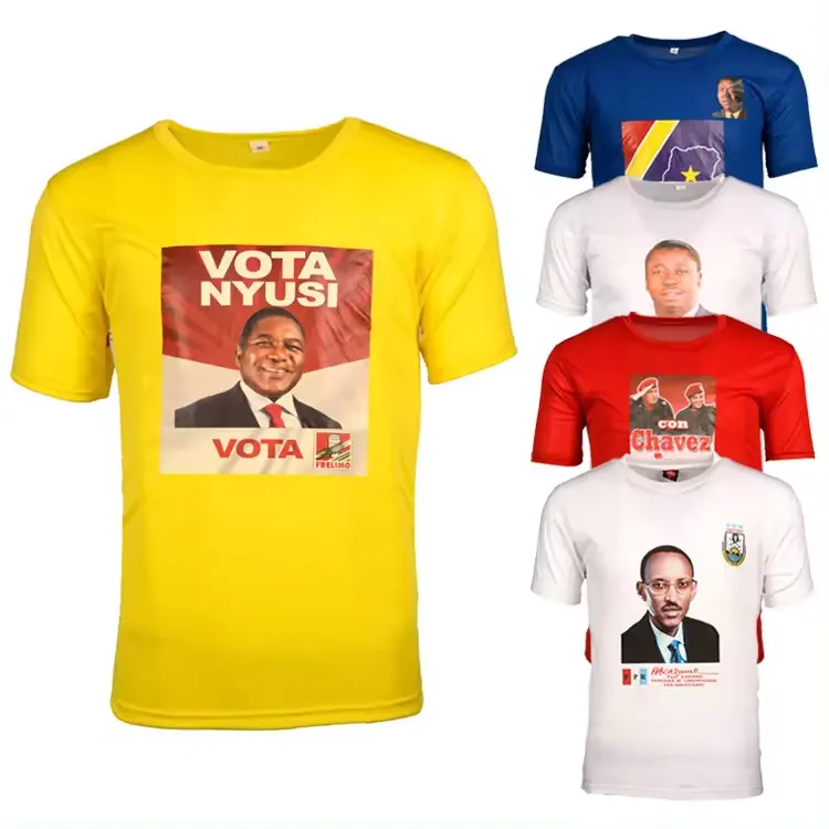 Hızlı teslimat baskı logosu boy oy mal ürün seçim kampanyası T Shirt
