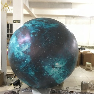 工厂价格九个行星气球太阳火星太阳系充气行星带led灯用于活动派对 - Product Image 3