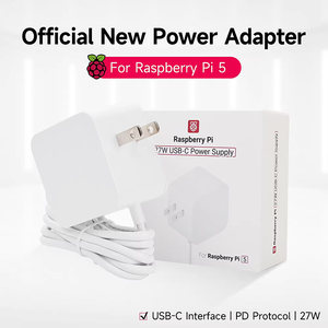 Original offizielles Raspberry Pi 5 Netzteil 27W USB-C 5.1V 5A elektronische Komponente - Product Image 2