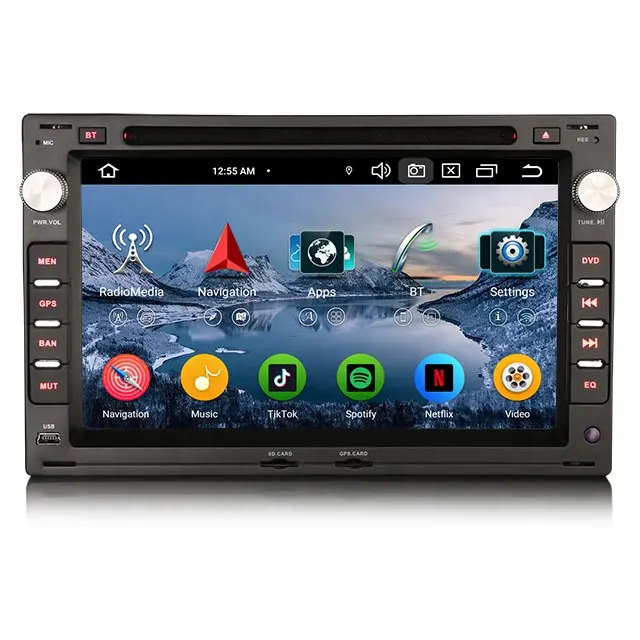 Erisin ES6709V için Android 13.0 araba Stereo DVD VW POLO BORA SHARAN PASSAT CarPlay otomobil radyosu GPS DVD araba oyuncu
