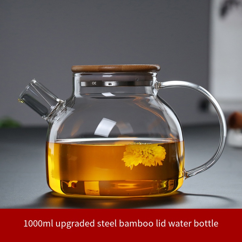 1000ml package steel bamboo lid pot