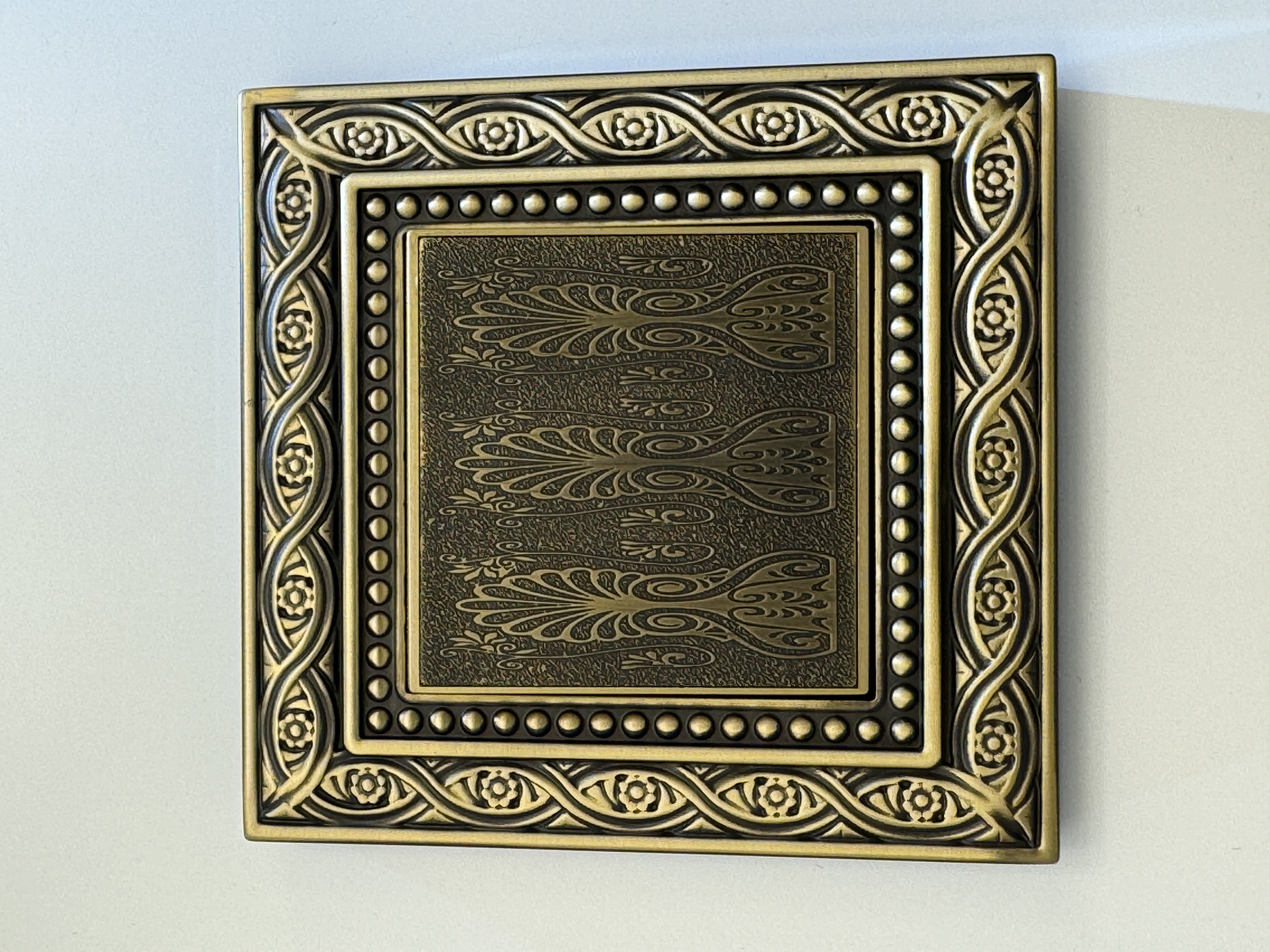 1 gang 2 way switch bronze color copper panel