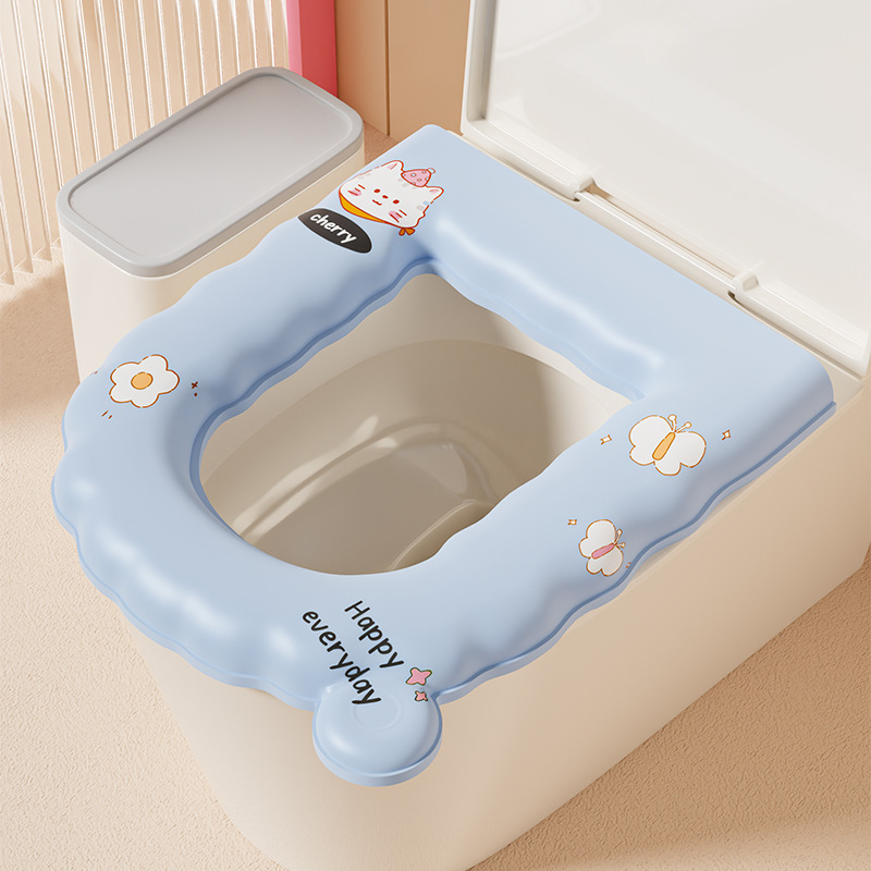 U-shaped toilet seat cover - pinkish-purple