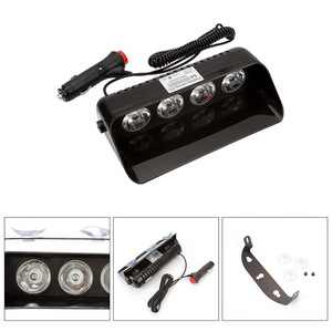 24V/12V 48W LED自動セキュリティライトS4フロントガラスショベル点滅パスライト吸引カップストロボ警告ランプトラック用 - Product Image 4