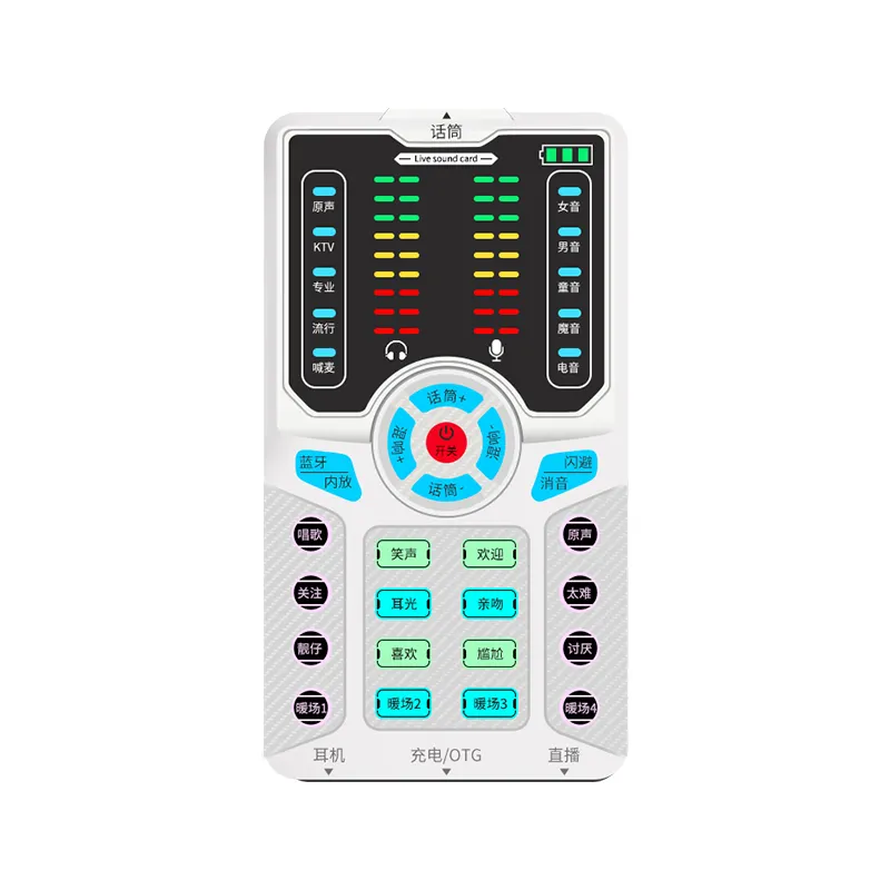 RK-C145 Portátil USB profissional áudio interface música cartão módulo de som Live Pro gravação áudio placa